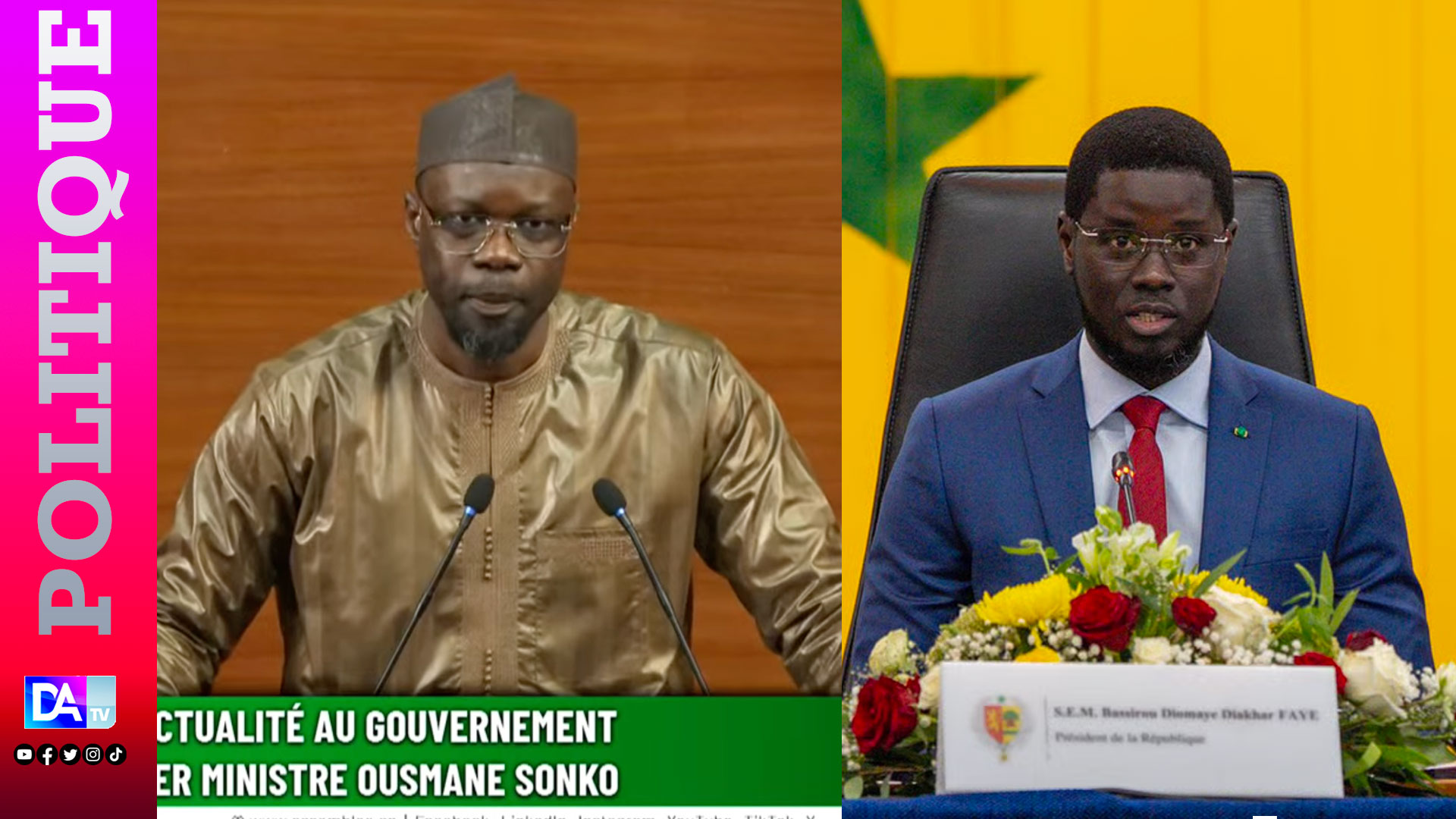 Political funds dispute between Senegal’s Sonko and president diomaye