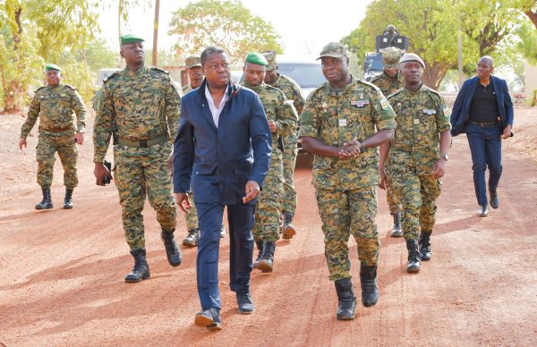 Faure gnassingbé visits frontlines of operation koundjoaré in Togo