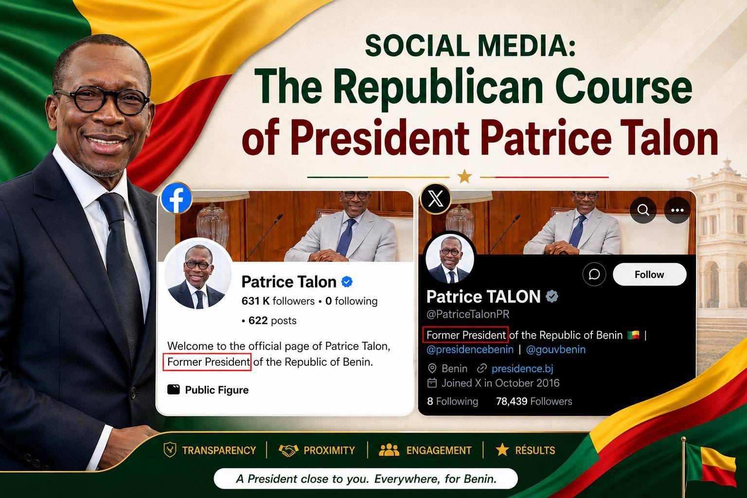 Patrice talon advocates for mature digital citizenship in Benin