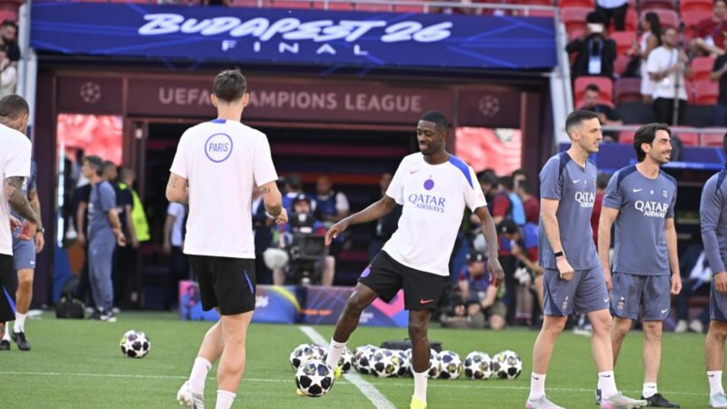 Dembélé tests fitness ahead of Champions League final against Arsenal after right calf injury