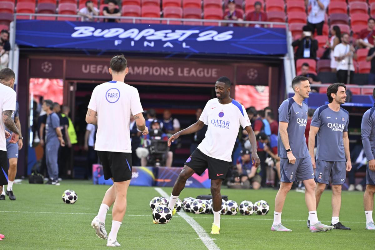 Dembélé tests fitness ahead of Champions League final against Arsenal after right calf injury