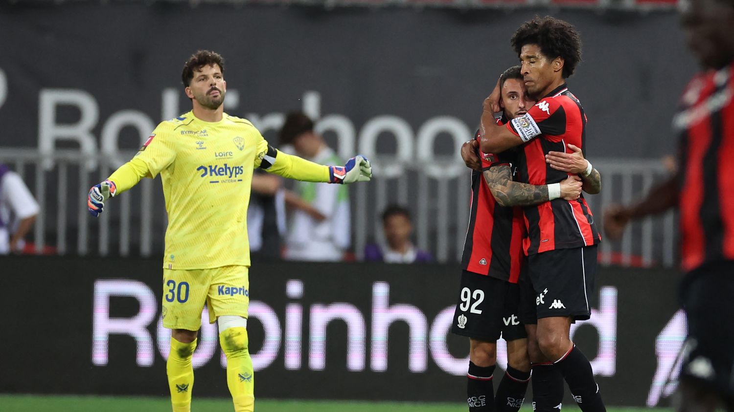Nice secures ligue 1 survival after intense playoff win over saint-etienne