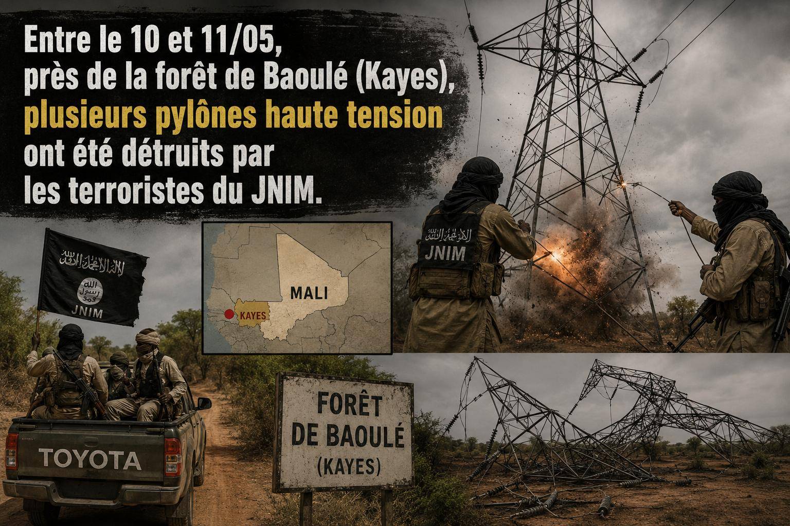 Mali faces blackout after JNIM attack on power grid in Kayes