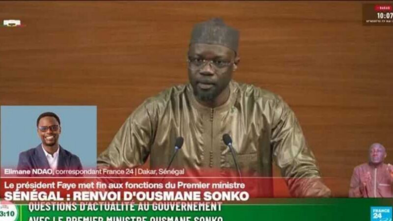 Senegal political shake-up: president sacks prime minister sonko