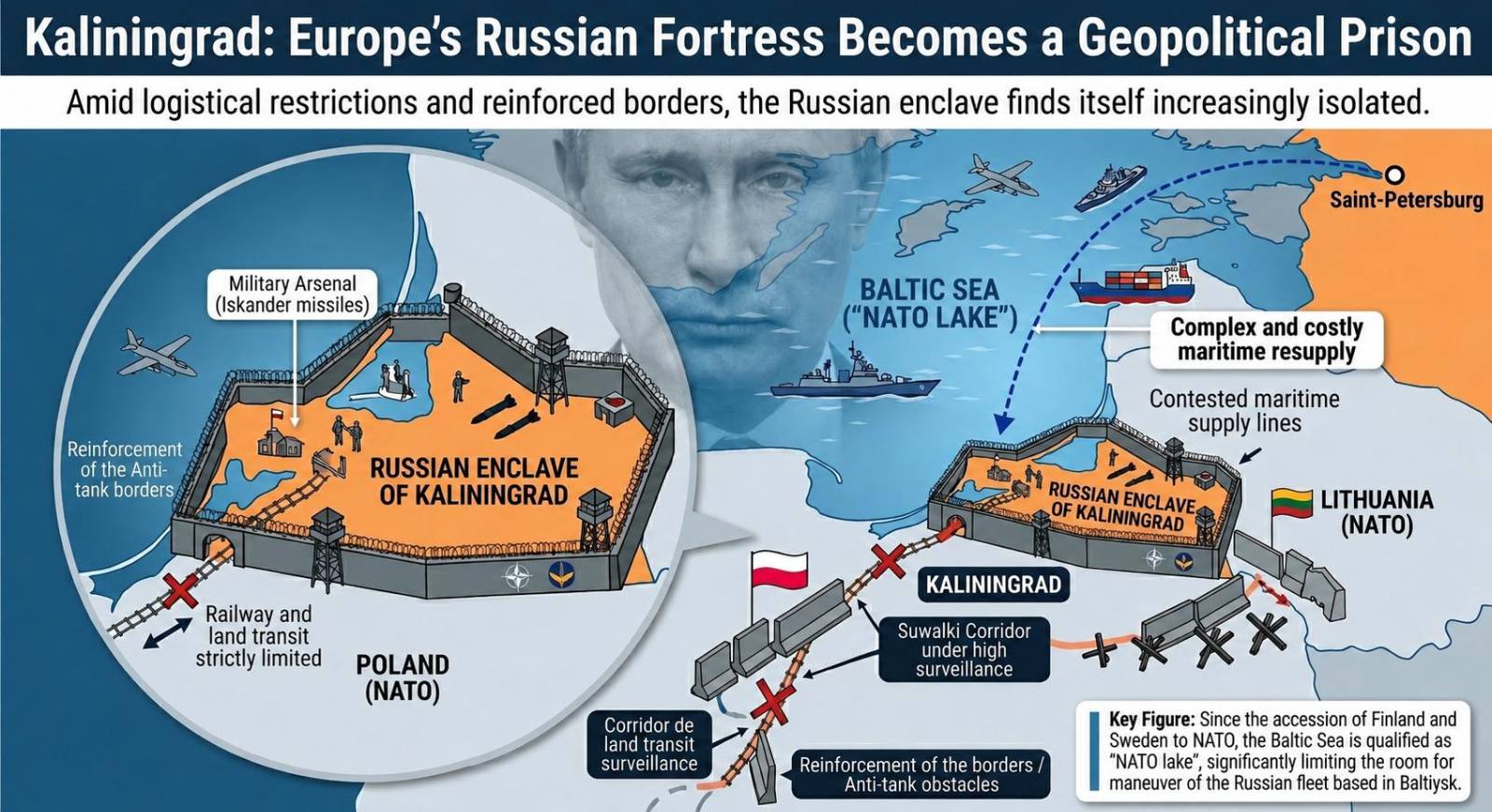Kaliningrad’s isolation grows as NATO tightens its grip
