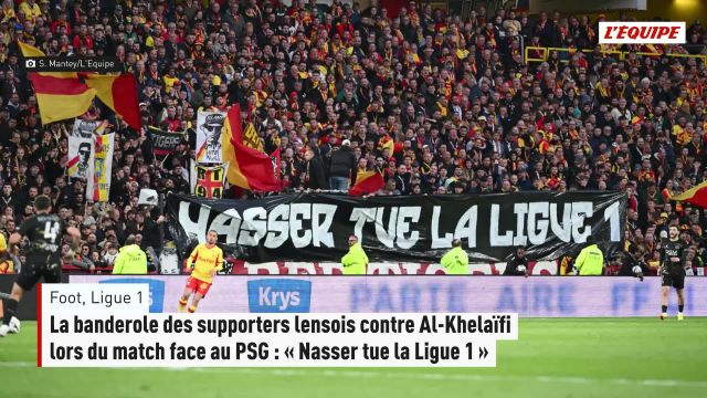 Lens supporters protest against PSG president in fiery league clash