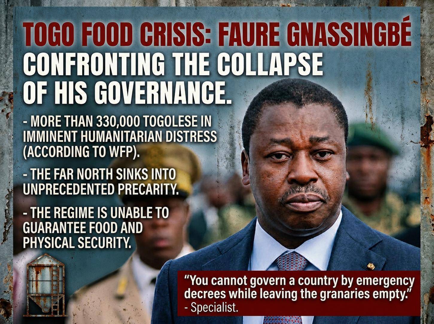 Togo faces deepening food crisis amid governance failures