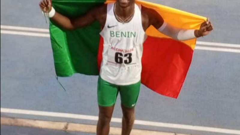 Yohan awhansou claims Benin bronze in african athletics championships Accra 2026