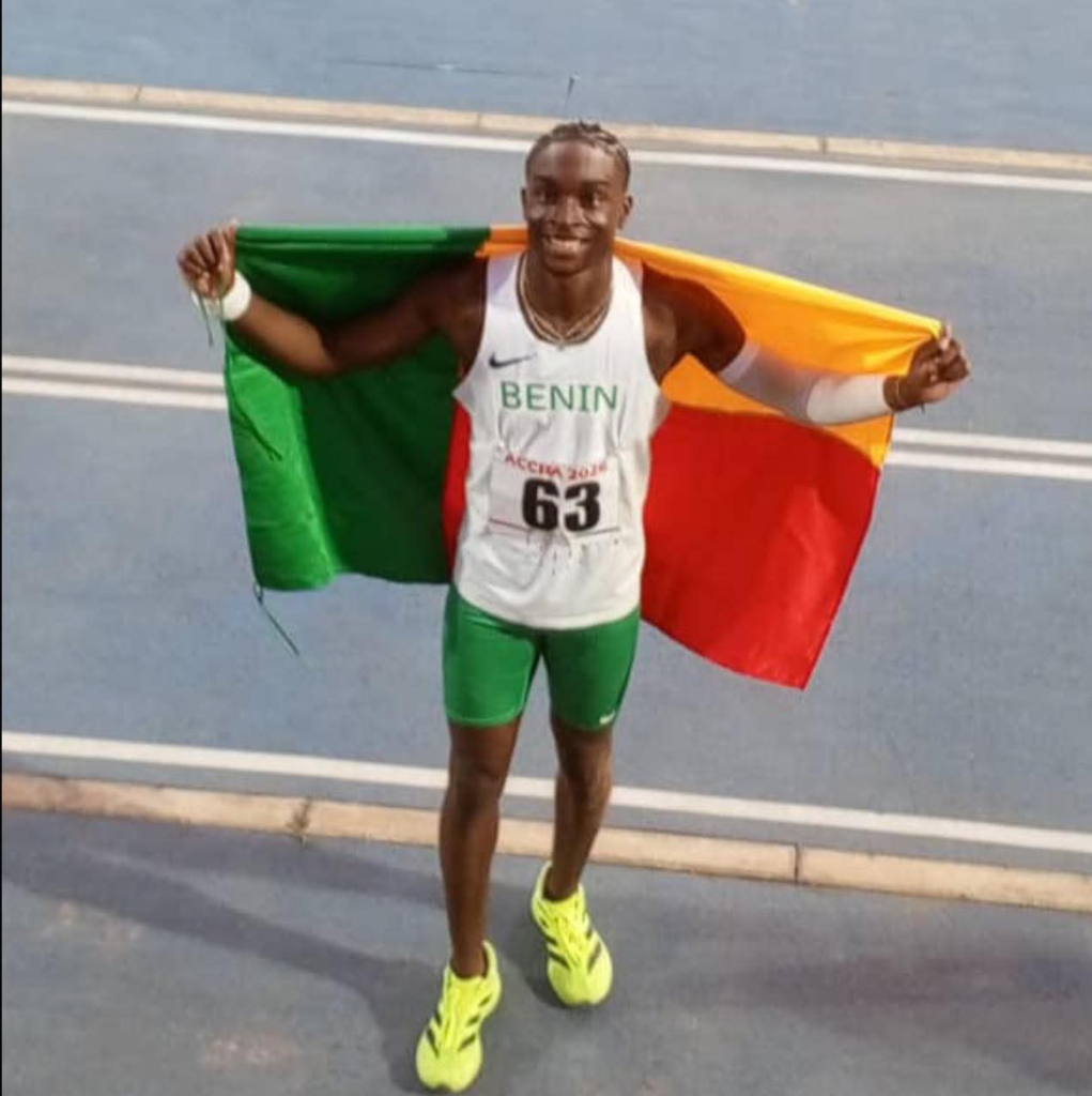 Yohan awhansou claims Benin bronze in african athletics championships Accra 2026