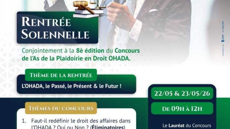 Annual ohada moot court competition and academic event in Niamey may 2026