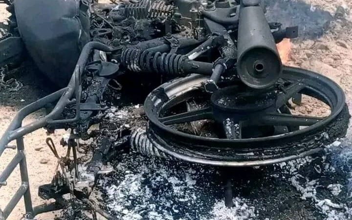 Deadly crash in Koundoul leaves motorcyclist trapped in flames