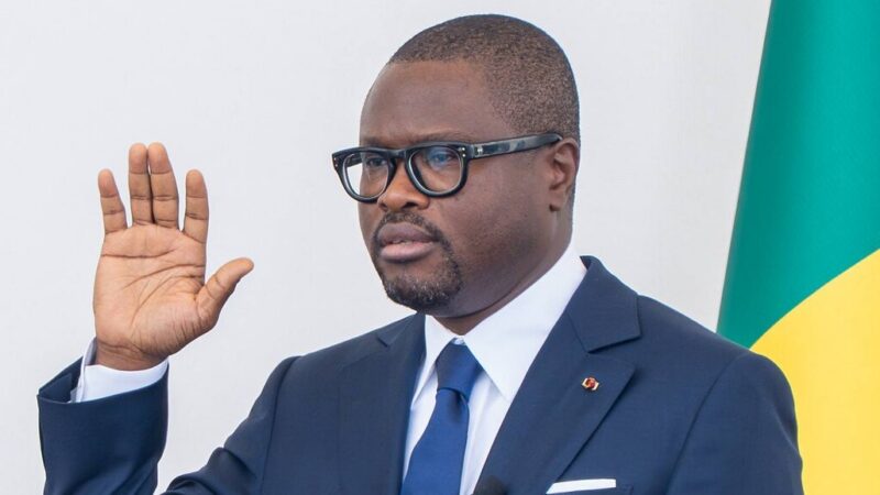 Benin romuald wadagni sworn in as new president in Cotonou