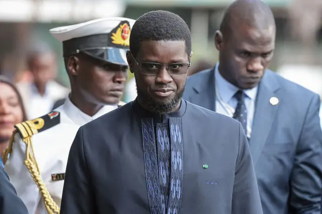 Senegalese President Bassirou Diomaye Faye arrives at the Africa Forward summit in Nairobi on May 11, 2026