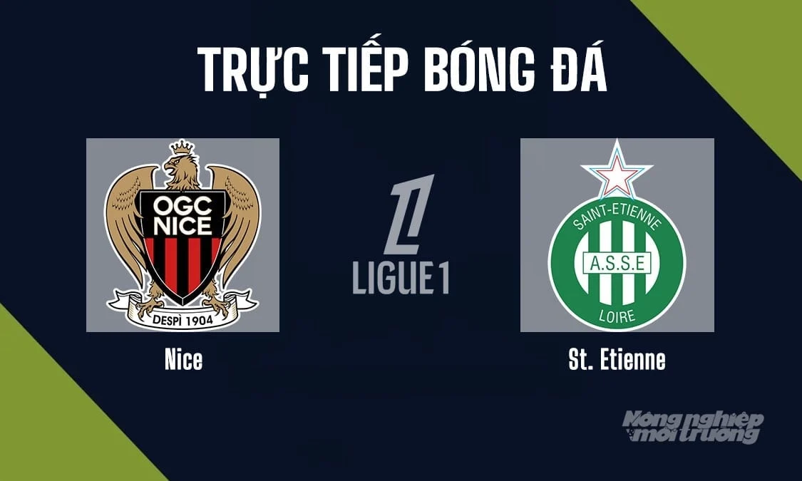 Live broadcast of the Ligue 1 match between Nice and Saint-Étienne on May 30, 2026. Live coverage of the Ligue 1 (French top flight) 2026/27 match between Nice and Saint-Étienne on May 30, 2026.