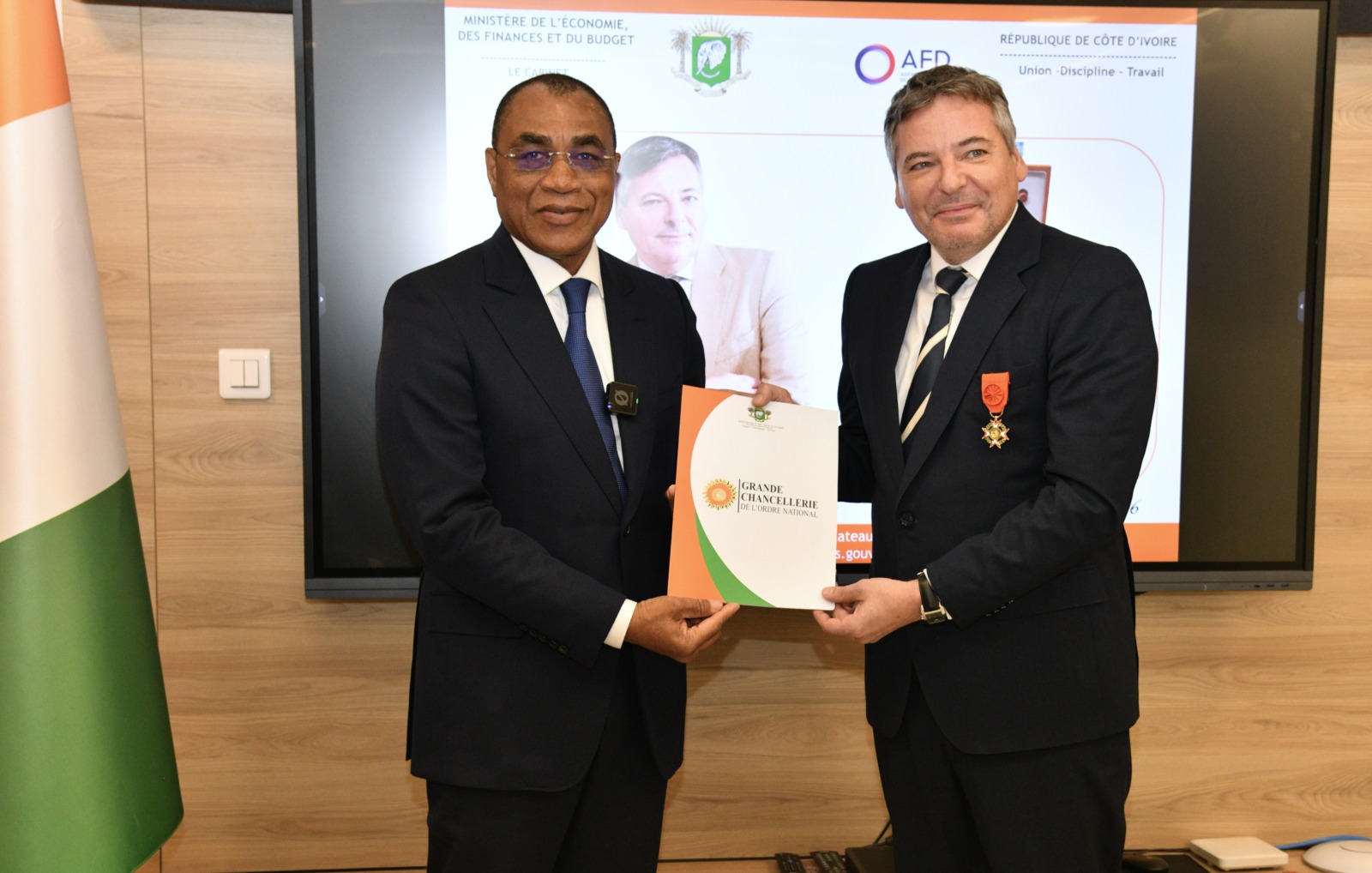 Adrien Haye honored for contributions to Côte d’Ivoire’s development