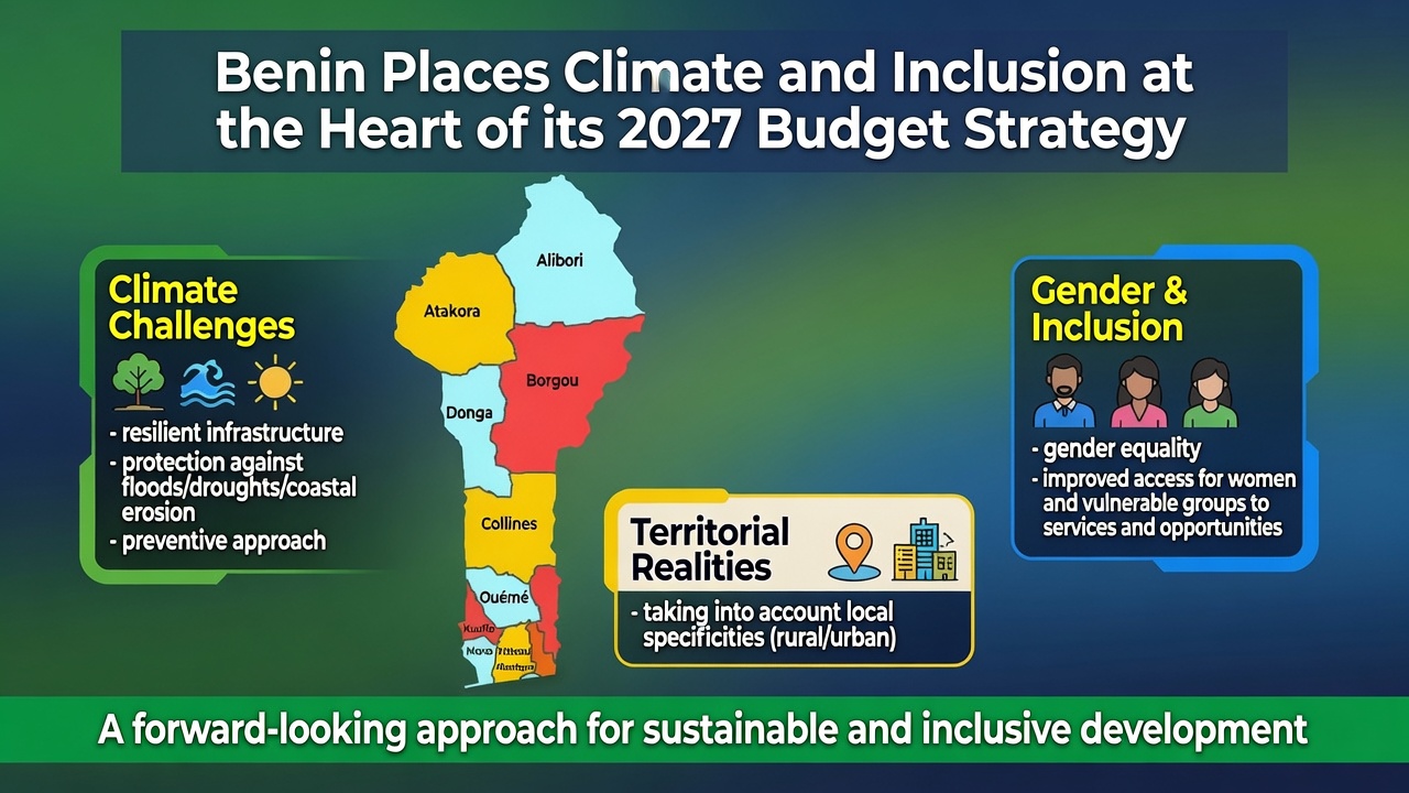 Benin prioritizes climate and inclusion in 2027 budget strategy