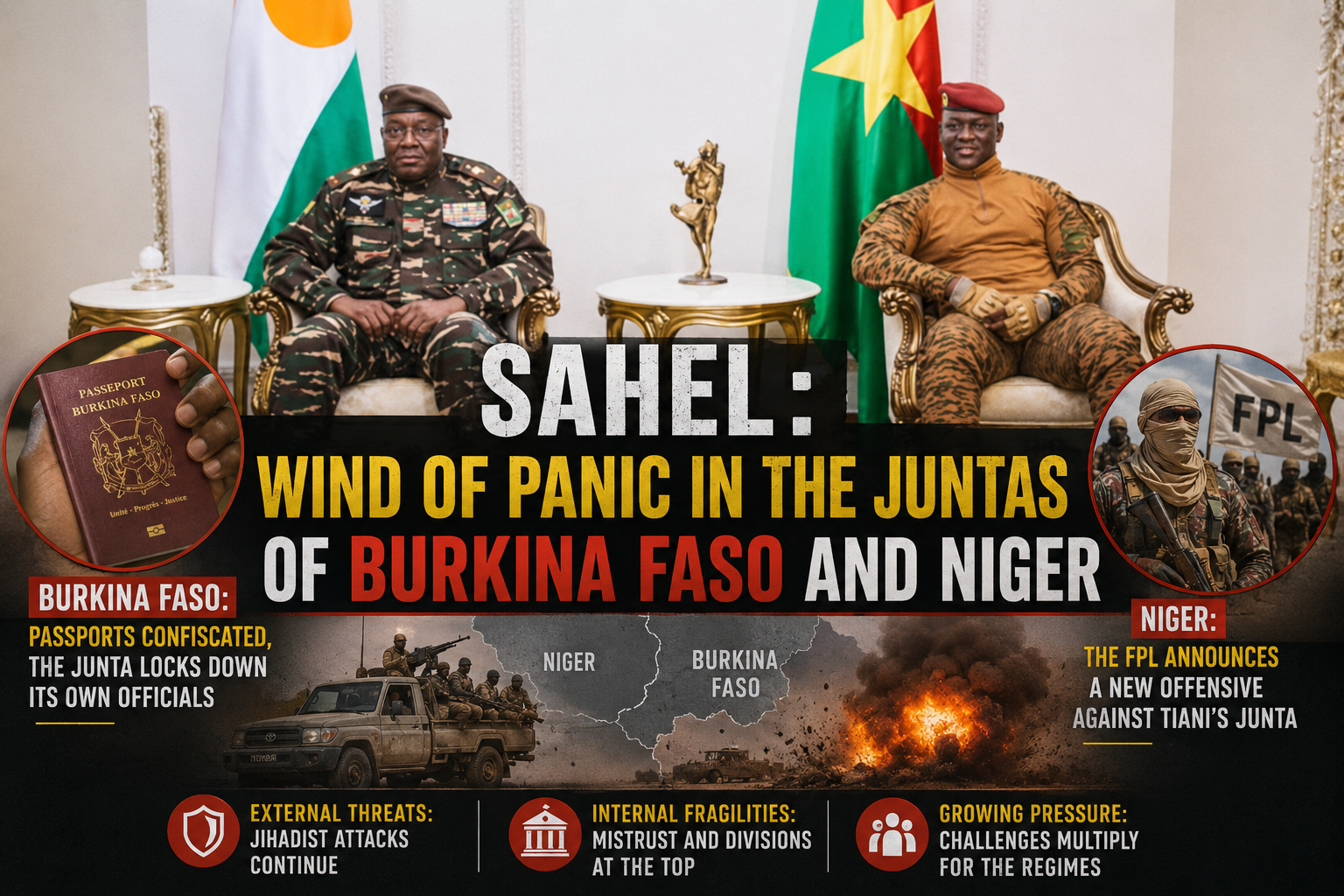 Sahel unrest: Burkina Faso and Niger juntas face growing internal and external pressures
