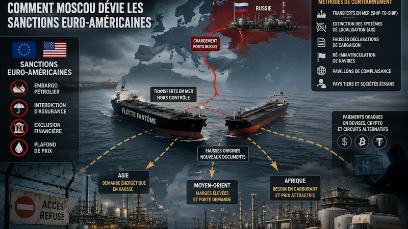 Le pétrole russe qui contourne les sanctions via le Maroc
