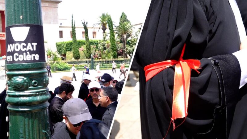 Moroccan lawyers protest new legal framework in front of parliament