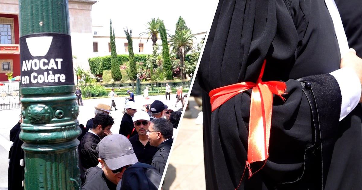 Moroccan lawyers protest new legal framework in front of parliament