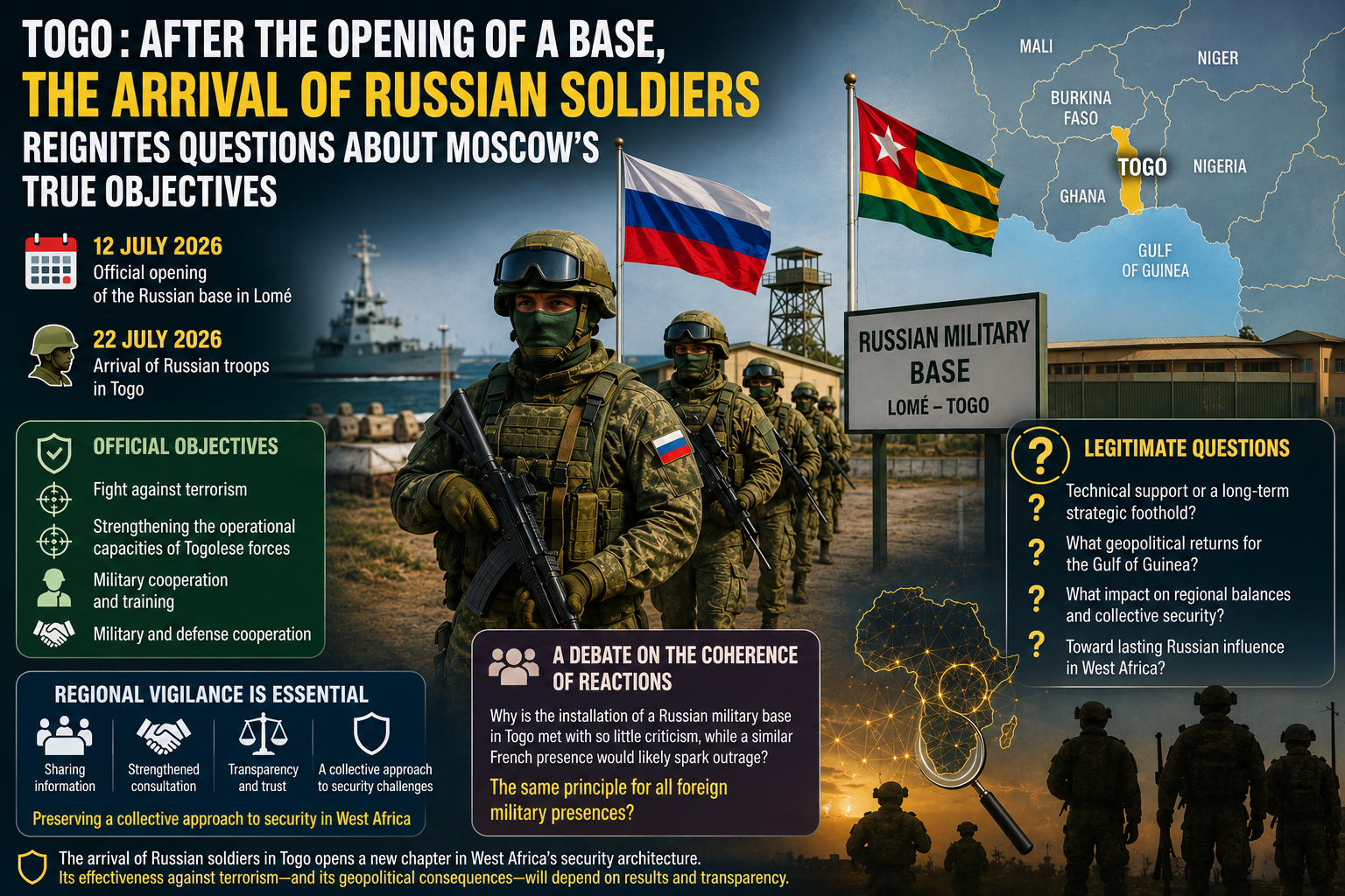 Russia’s military presence in Togo sparks strategic questions in west africa