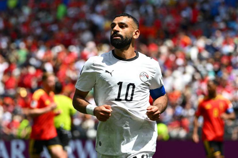 Mo Salah playing for Egypt during the 2026 World Cup