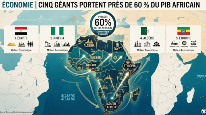 graphic representation of africa's gdp distribution