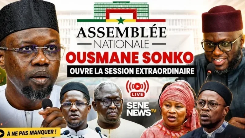 Senegal parliament extraordinary session led by ousmane sonko