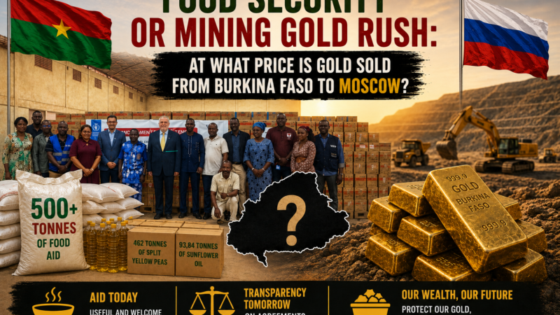 Burkina Faso’s gold and Moscow’s aid: weighing sovereignty against short-term relief