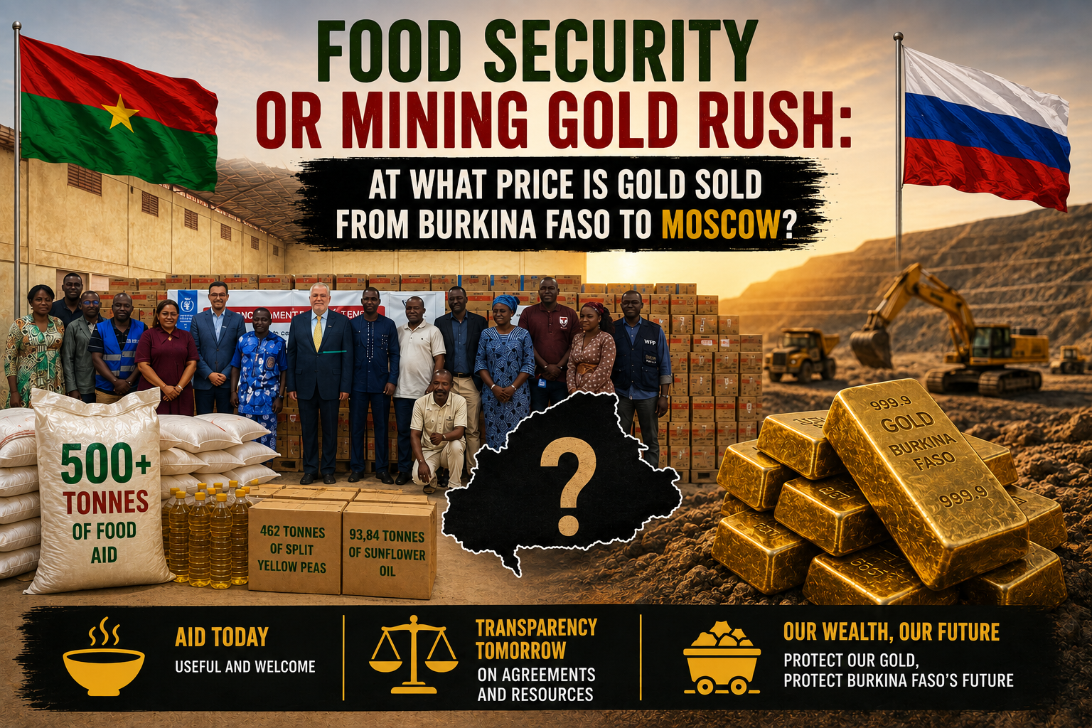 Burkina Faso’s gold and Moscow’s aid: weighing sovereignty against short-term relief