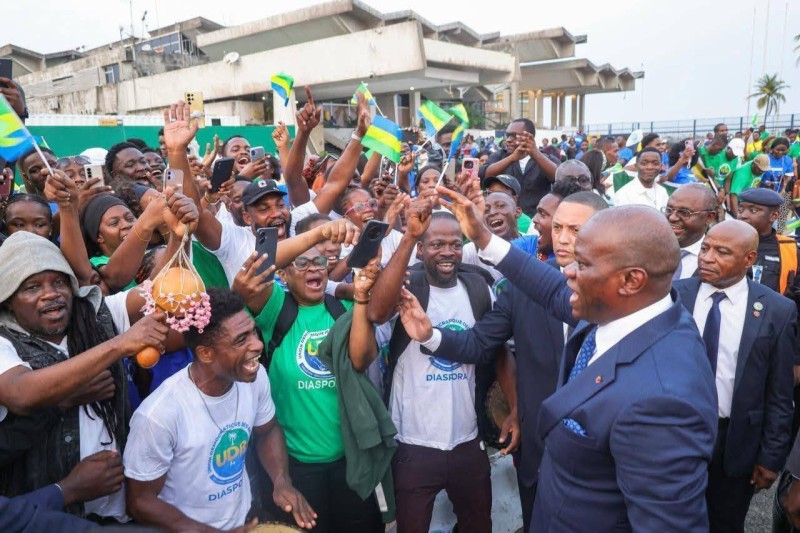 Gabon’s president joins Côte d’Ivoire’s independence day celebrations in Abidjan