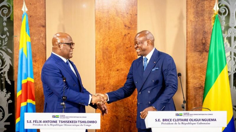 Gabon and DRC strengthen ties during Tshisekedi’s visit to Libreville