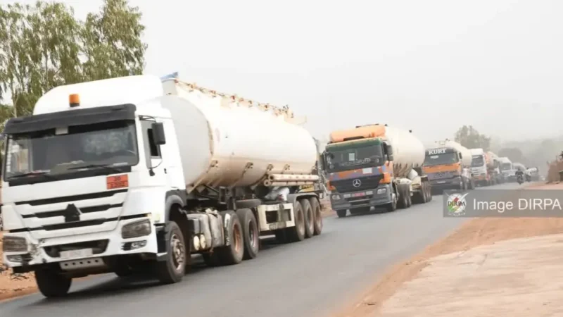 Mali fuel supply boosted with massive fuel tanker convoy arrival in Bamako