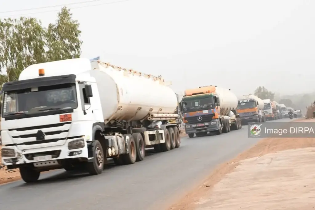 Mali fuel supply boosted with massive fuel tanker convoy arrival in Bamako