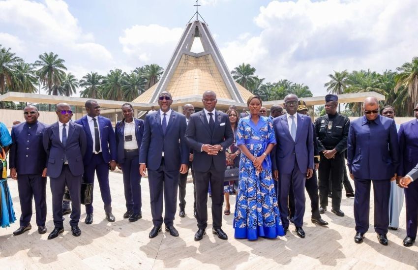 Gabon’s president pays tribute to Ivorian legacy in Yamoussoukro