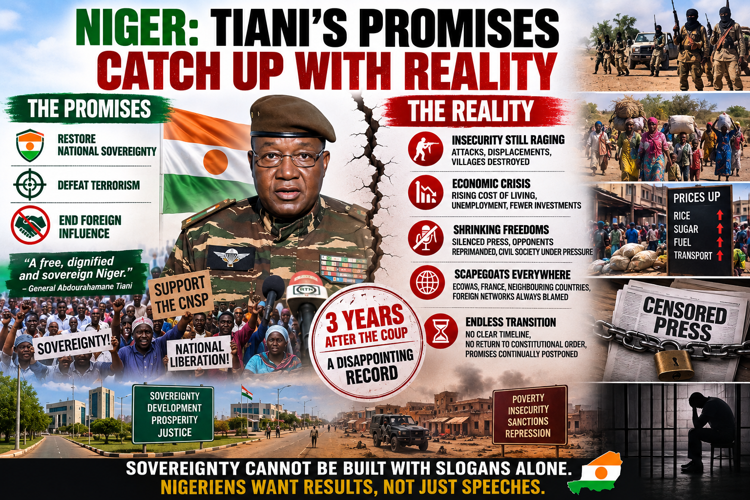 Three years after the coup: sovereignty promises in Niger face harsh reality
