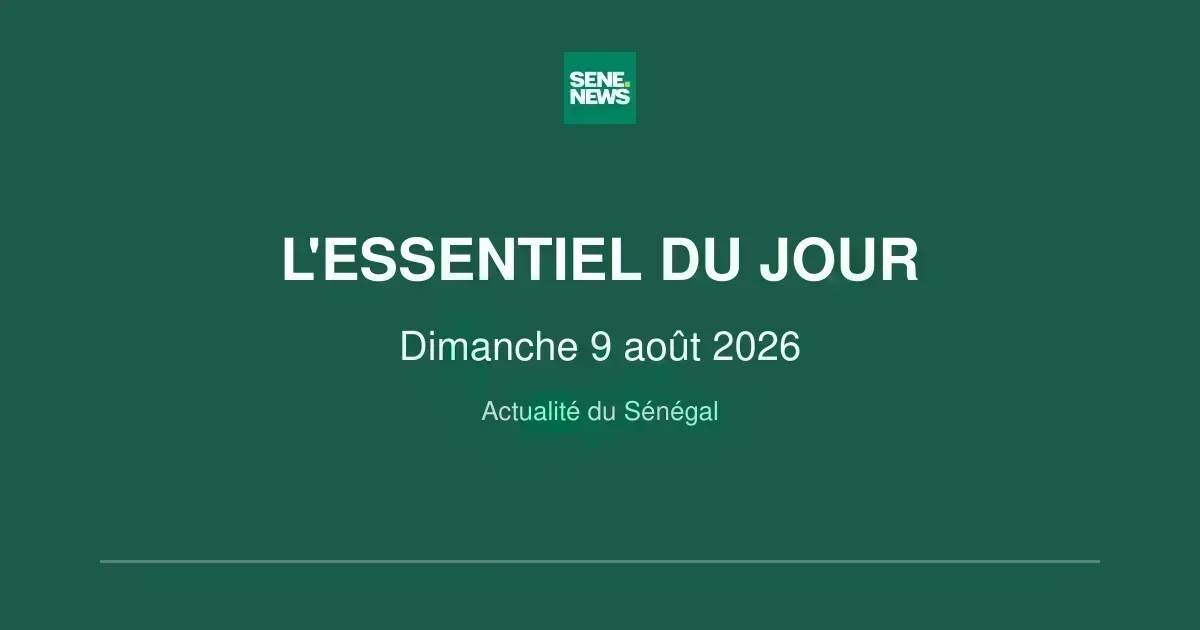 Senegal’s sunday wrap-up: political debates, weather alerts, and economic strides