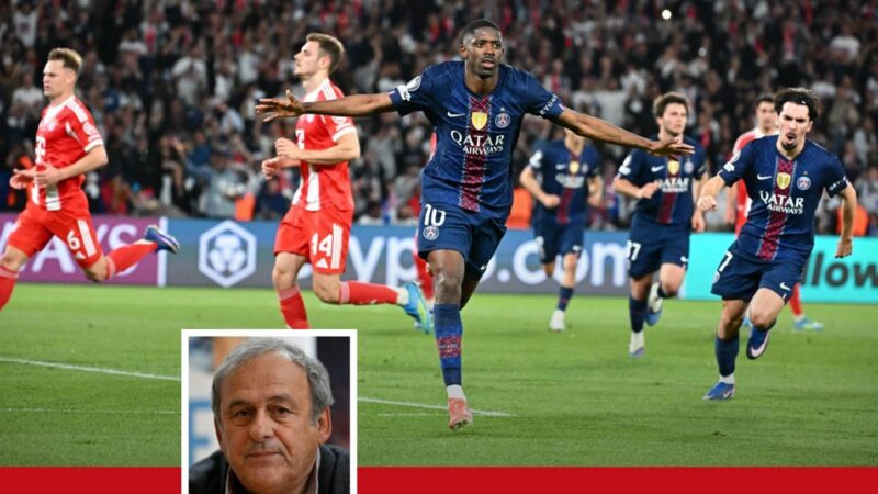 Former football legend michel platini questions the legendary psg-bayern munich match in champions league