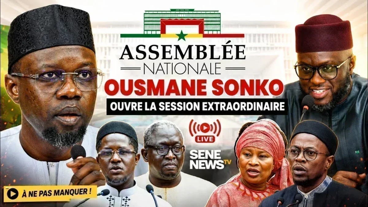 Senegalese parliamentarians during the extraordinary session
