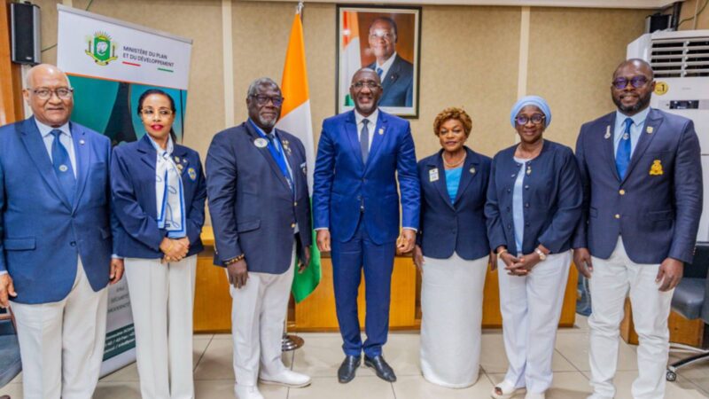 Lions club international governor begins regional tour in Côte d’Ivoire, aligns with PND 2026-2030